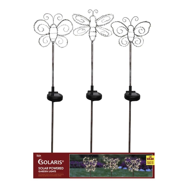 Lawnitator 34 in. Metal Outdoor Garden Stake Assorted Color, 12PK LA3306743 - main